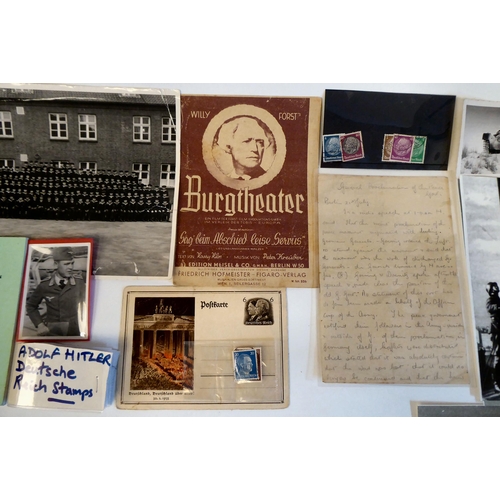 108 - World War II German ephemera: to include photographs, letters and leaflets(Please Note: this lot is ... 