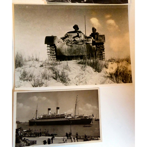 108 - World War II German ephemera: to include photographs, letters and leaflets(Please Note: this lot is ... 