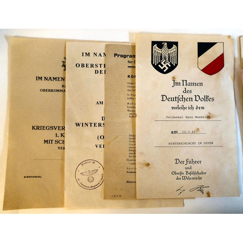 108 - World War II German ephemera: to include photographs, letters and leaflets(Please Note: this lot is ... 