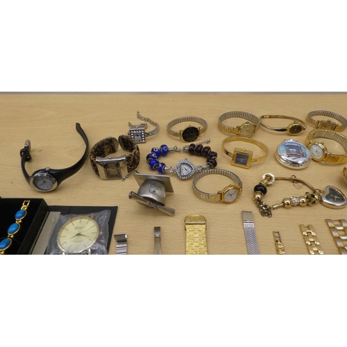 172 - Variously cased and strapped ladies wristwatches