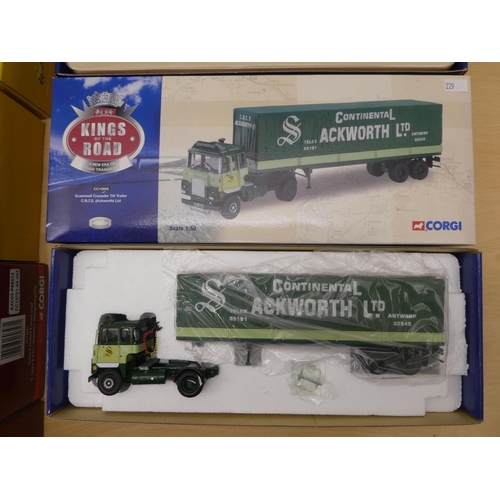 229 - Five Corgi diecast Haulage model vehicles: to include a No.CC13721  boxed