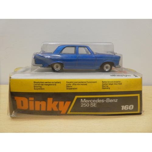 238 - Corgi and Dinky diecast model vehicles: to include a Dinky No.160 Mercedes 250 SE  boxed