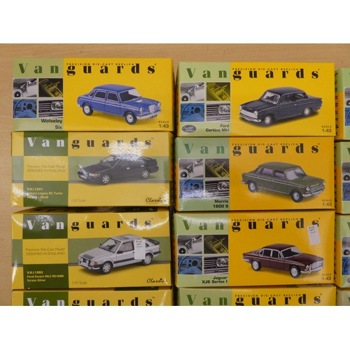 241 - Nineteen Vanguards diecast model vehicles: to include a Morris Minor Traveller  boxed