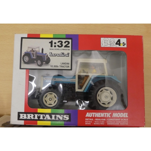 246 - Six Britains diecast model tractors: to include a No.9494 Landini  boxed