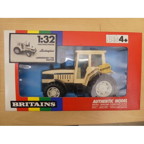 246 - Six Britains diecast model tractors: to include a No.9494 Landini  boxed