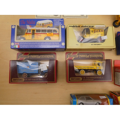 252 - Diecast model vehicles: to include a Ford 550 Tractor  boxed