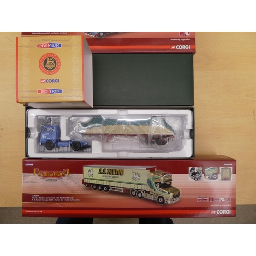 258 - Five Corgi diecast model vehicles: to include a NOCC 12823 Scania Lorry  boxed