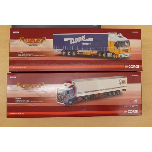 258 - Five Corgi diecast model vehicles: to include a NOCC 12823 Scania Lorry  boxed