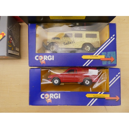 261 - Corgi diecast model vehicles: to include a No.72004 Jean Richard Circus Van  boxed