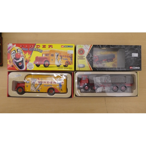 261 - Corgi diecast model vehicles: to include a No.72004 Jean Richard Circus Van  boxed