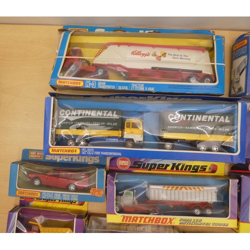 265 - Matchbox diecast model vehicles: to include a Super Kings K-27 Miss Embassy  boxed