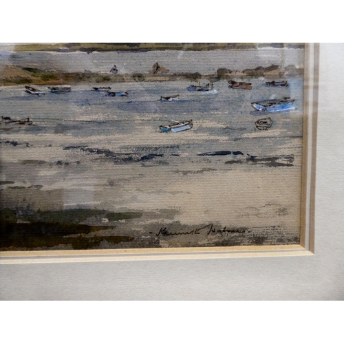 27 - Kenneth Holmes - a Scottish estuary  watercolour  bears a signature  9