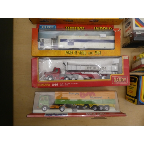 276 - Diecast model vehicles: to include a Tekno Scania Lorry  boxed