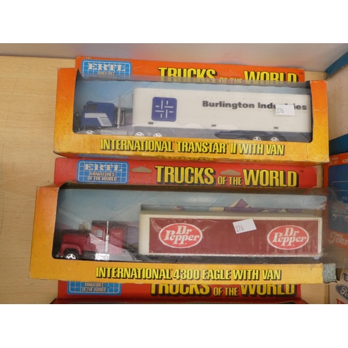 276 - Diecast model vehicles: to include a Tekno Scania Lorry  boxed