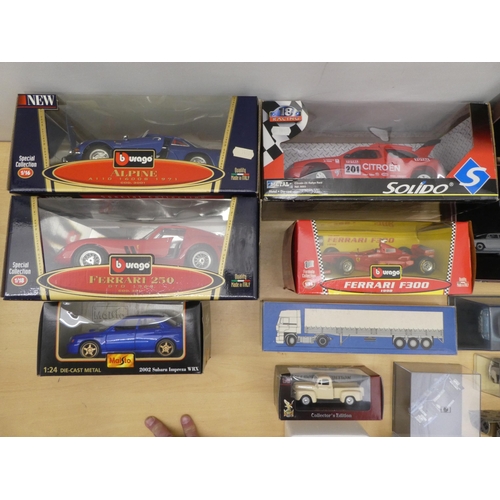 277 - Diecast model vehicles: to include a Burago Alpine A110  boxed