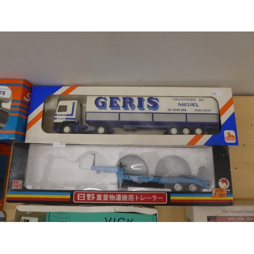 278 - Diecast model vehicles: to include a Tekno Lorry  boxed