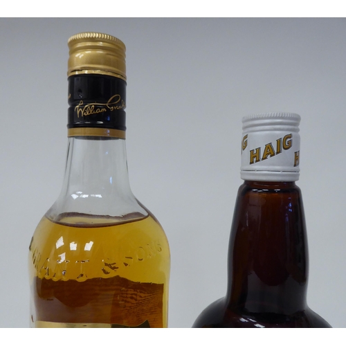 39 - Two bottles of blended Scotch whisky, viz. a Haig 70cl; and a Grants Ale Cask Reserve 70cl