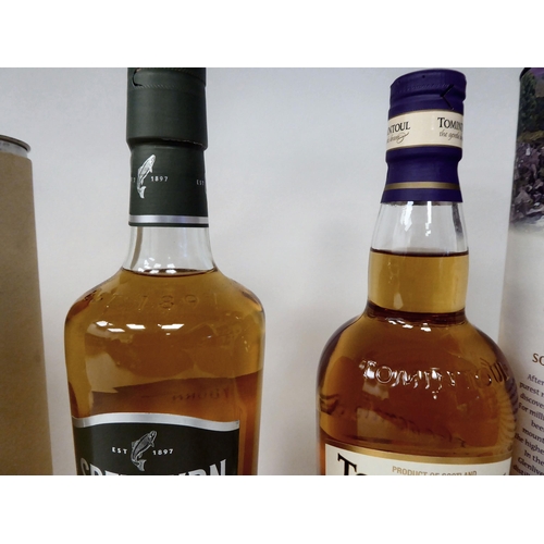 41 - Four boxed 70cl bottles of single malt Scotch whisky, viz. Speyside Glenlivet; Inverey; Speyburn and... 