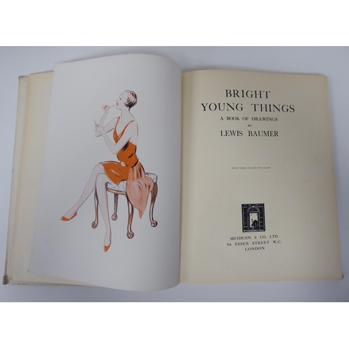 47 - Book: 'Bright Young Things' drawings from Punch by Lewis Baumer, published 1928 by Methuen & Co,... 