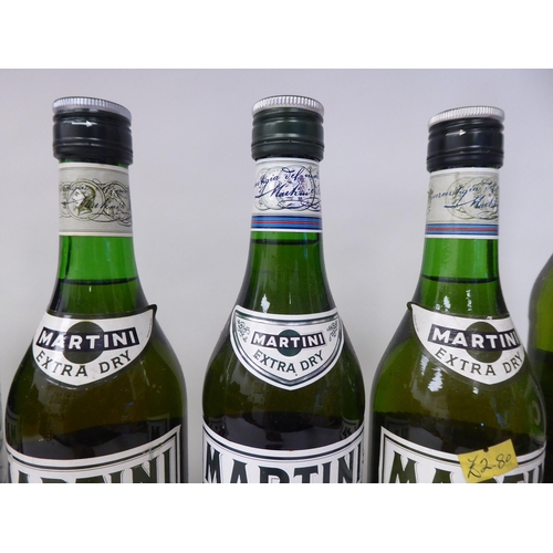 78 - Seven bottles of Vermouth and Martini: to include Cinzano  1.5ltr; and a Riccadonna  75cl