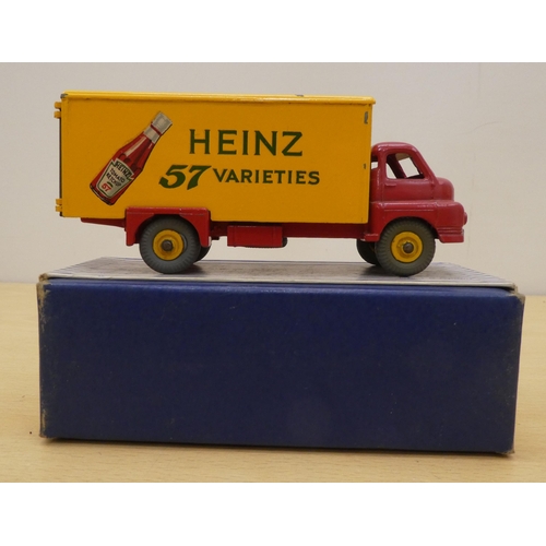 199 - Three Dinky diecast model vehicles: to include a Bedford Heinz Van No.923  boxed