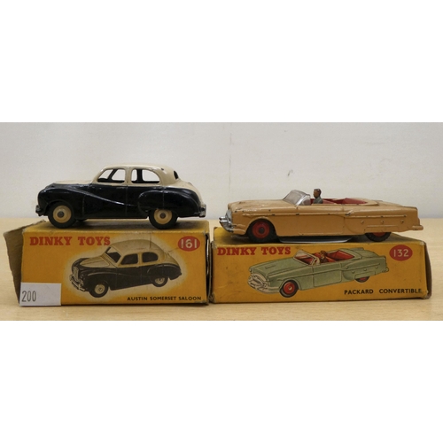 200 - Six Dinky diecast model vehicles: to include a No.167 Aceca  boxed