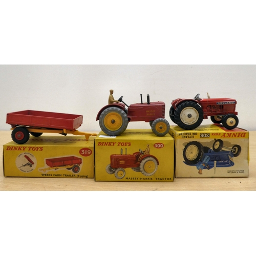 211 - Four Dinky diecast model vehicles: to include a No.285 Merryweather Fire Tender  boxed