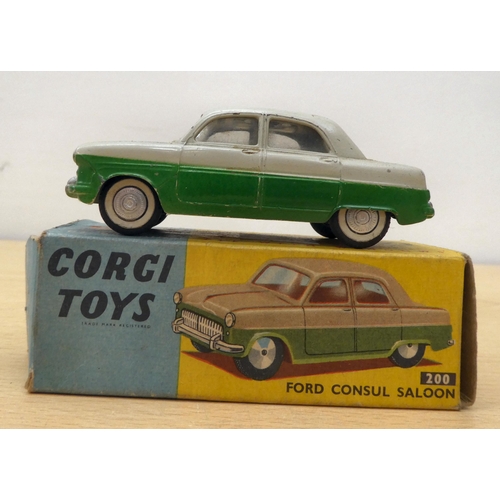 214 - Five Corgi diecast model vehicles: to include a No.307 E Type Jaguar  boxed