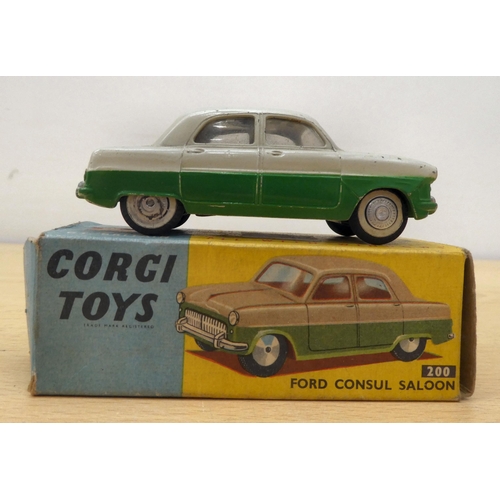 214 - Five Corgi diecast model vehicles: to include a No.307 E Type Jaguar  boxed