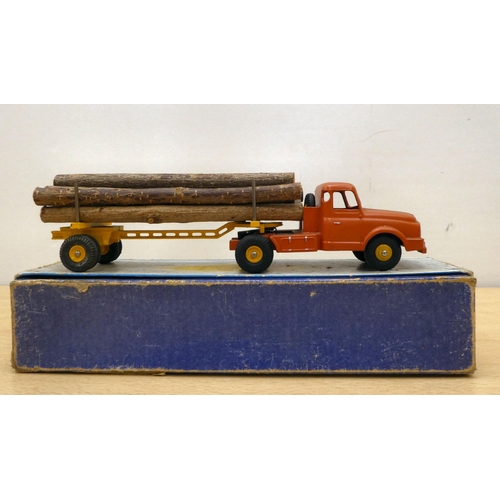 220 - Three Dinky diecast model vehicles: to include a No.948 Tractor-Trailer Mclean  boxed