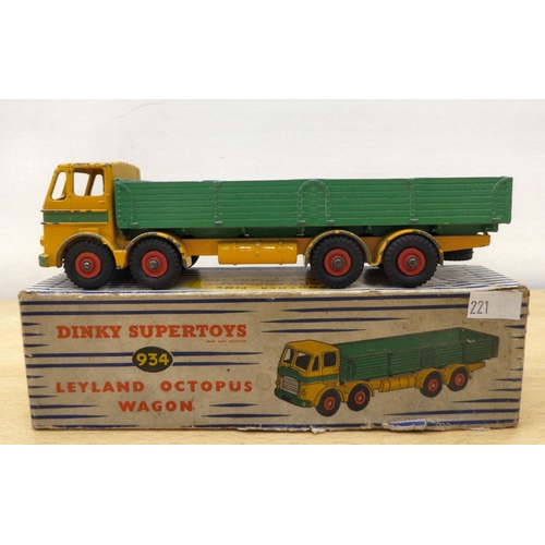 221 - Three Dinky diecast model vehicles: to include a No.966 Marrel Multi Bucket Unit  boxed