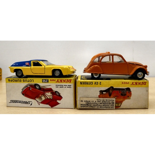 224 - Six Dinky diecast model vehicles: to include a No.436 Atlas Copco Compressor Lorry  boxed