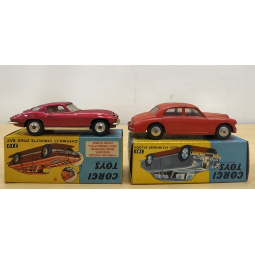 236 - Six Corgi diecast model vehicles: to include a No.218 Aston Martin