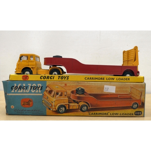 237 - Five Corgi diecast model vehicles: to include a No.394 Whizzwheels Datsun 2402  boxed