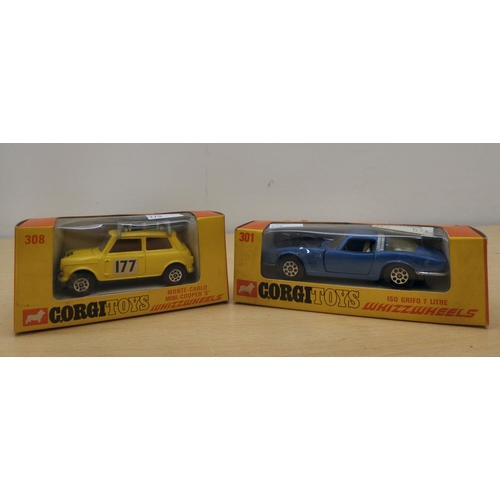 270 - Seven Corgi diecast model vehicles: to include a No.302 Hillman Hunter  boxed