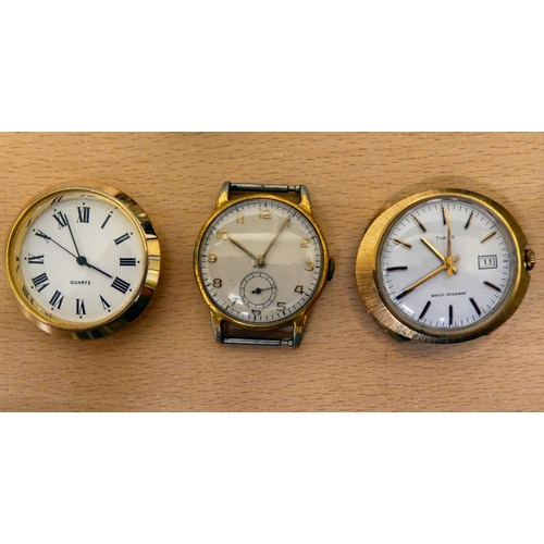 102 - Variously cased and strapped gentlemen's wristwatches