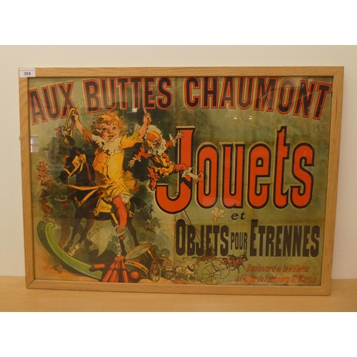 360 - A reproduction poster 'Aux Buttes Chaumont'  19