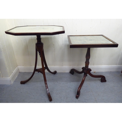 367 - Small furniture: to include a Regency style mahogany occasional table, raised on splayed legs  ... 