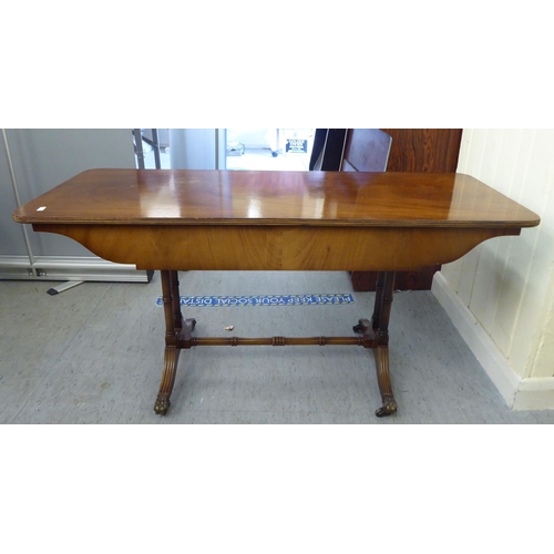 367 - Small furniture: to include a Regency style mahogany occasional table, raised on splayed legs  ... 