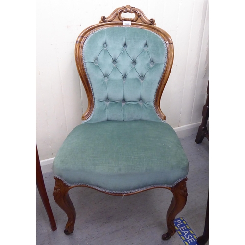 368 - Chairs: to include an Edwardian satinwood framed salon chair of tub design, raised on square, tapere... 