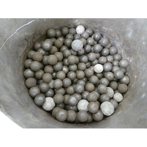 39 - Iron canon ball shot of irregular sizes and shapes  approx.2