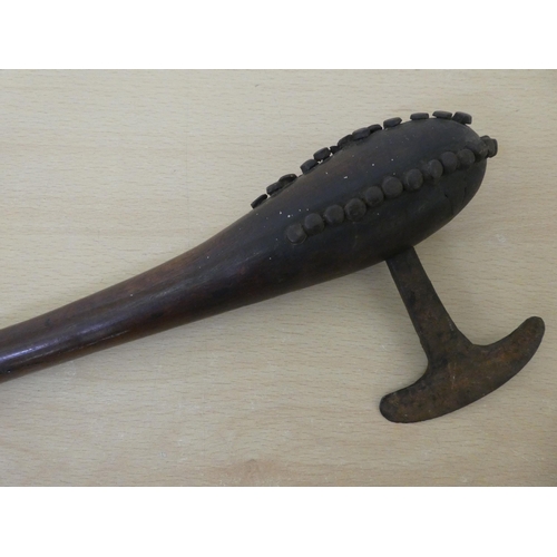 44 - An ethnic wood axe  27