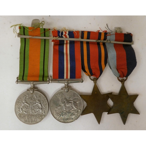 67 - World War II medals: to include 'The Burma Star'(Please Note: this lot is subject to the statement m... 