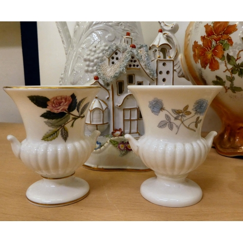 89 - Ceramics: to include a Portmerion china jug, moulded with fruiting vine  12