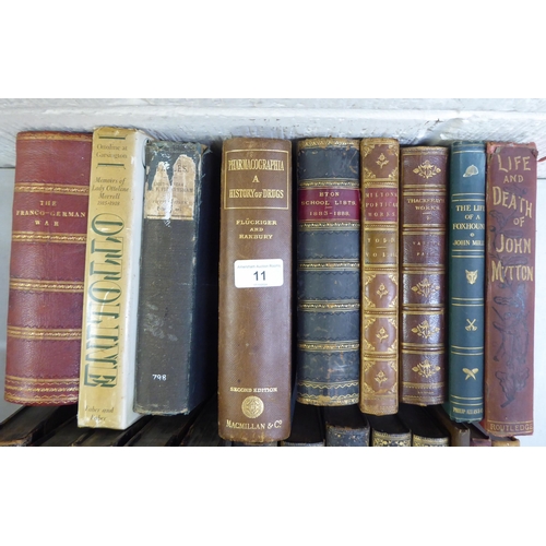 11 - Books, mainly 19thC reference: to include 'London' edited by Charles Knight, dated 1841 in five volu... 