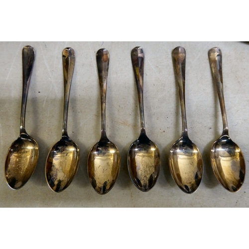 112 - Silver items: to include teaspoons  mixed marks