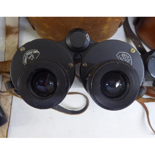 179 - Three pairs of binoculars, viz. a 'Bino Prism No.5 Mk.II'; a 'Viper 8x40'; and a 'Zeiss Dialyt 10x40... 