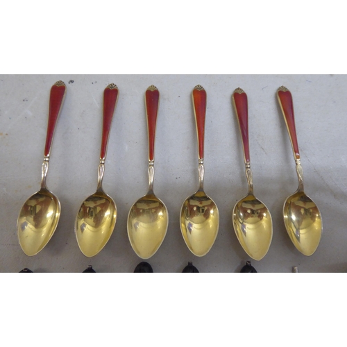 20 - Silver items, mainly variously patterned teaspoons  mixed marks