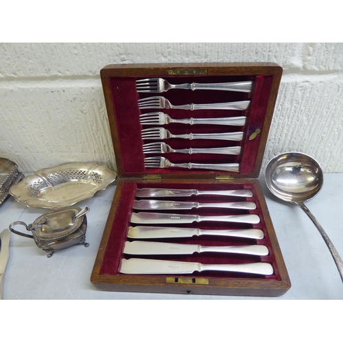 26 - Silver plated items: to include a deskstand  8