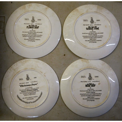 46 - Royal Grafton china and other collector's plates: to include County Cricket  largest 10